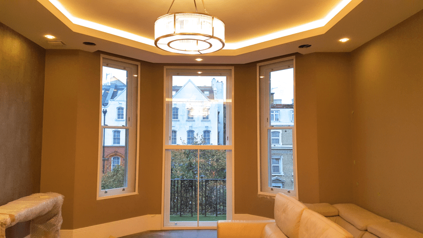 Luxury secondary glazing installation in Mayfair property